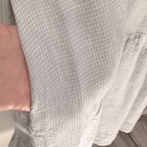 Kyra Jane Women's Short Sleeve 100% Linen Tiered Dress Size XXL / 2XL - Picture 5 of 6